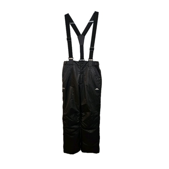 Trespass Black Insulated Snow Pants | Bibs, Waterproof & Windproof, TP50 Tech - Picture 1 of 12